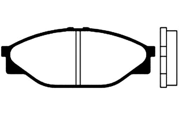 KAVO PARTS Комплект тормозных колодок, дисковый тормоз BP-9019